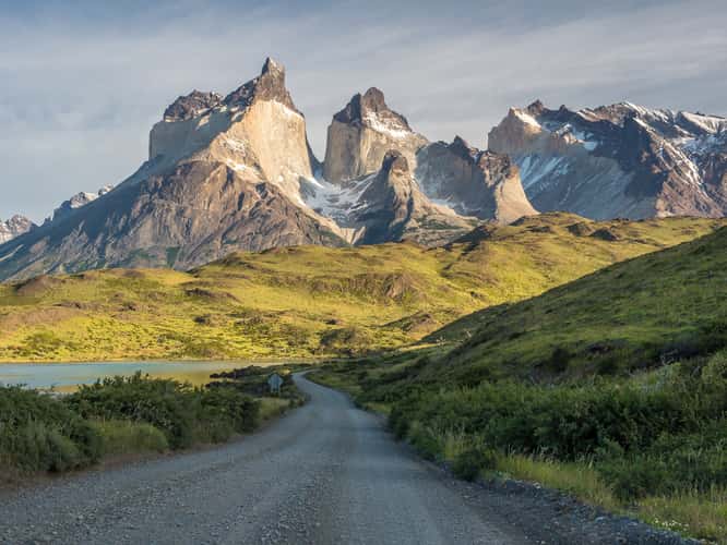 Road at Torres del Paine