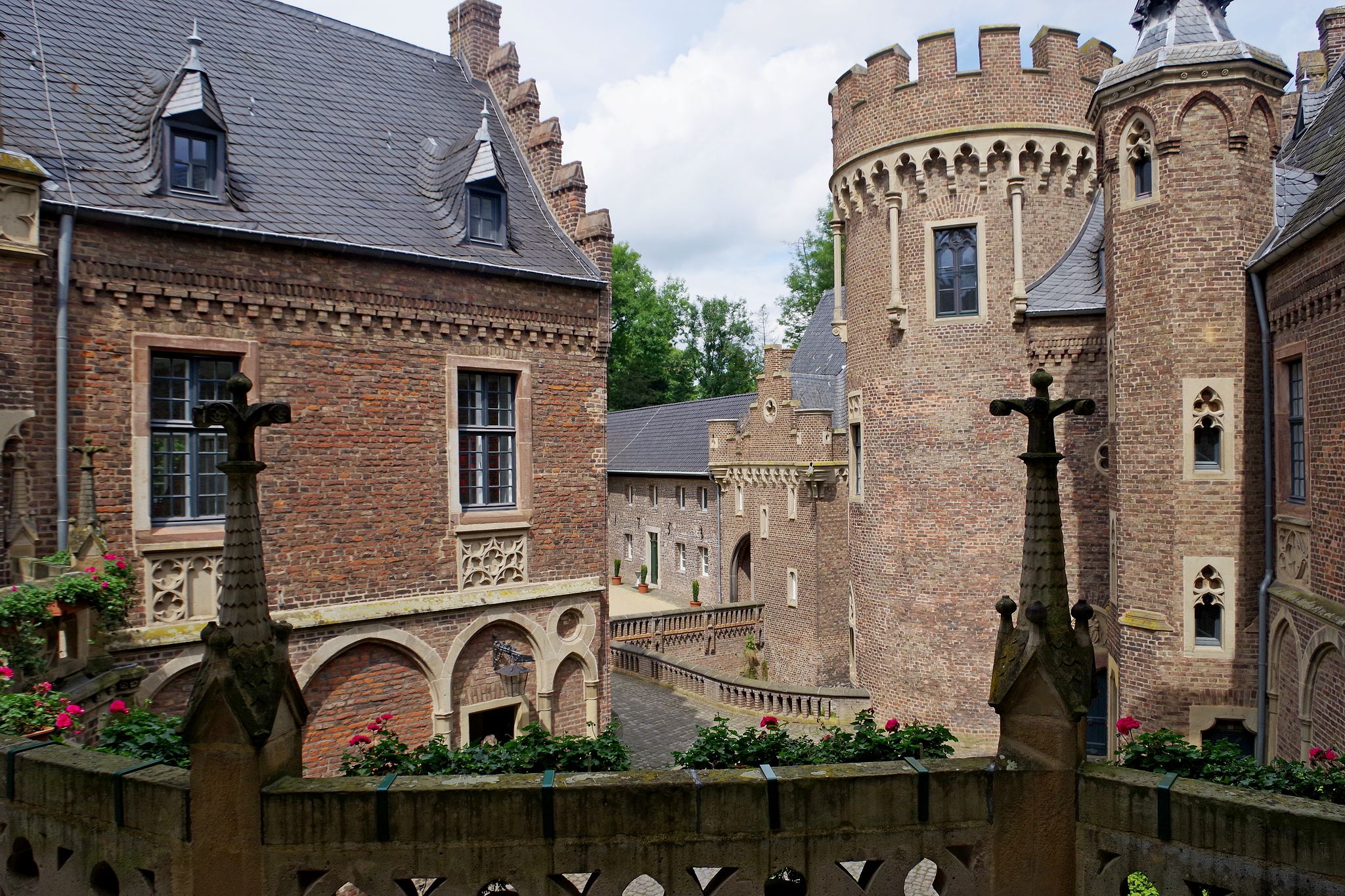 Courtyard of Schloss Paffendorf, Germany