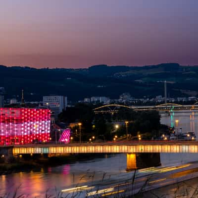 Schlossbergpark Linz- Direction Bruckner House, Austria