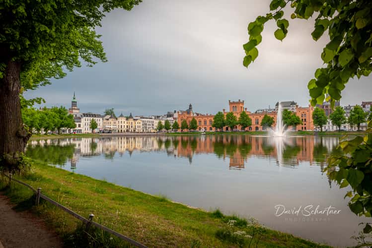 Schwerin Pfaffenteich from east side