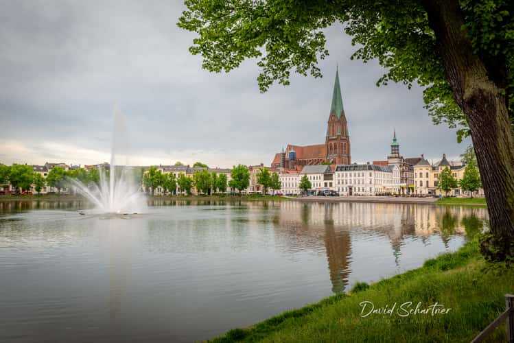 Schwerin Pfaffenteich from west side