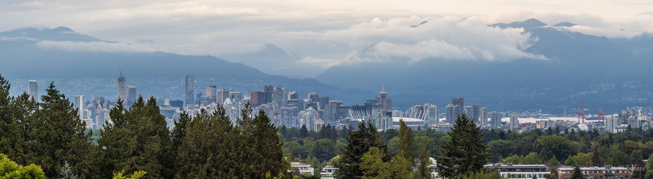 Skyline from Queen Elizabeth Park, Vancouver, Canada