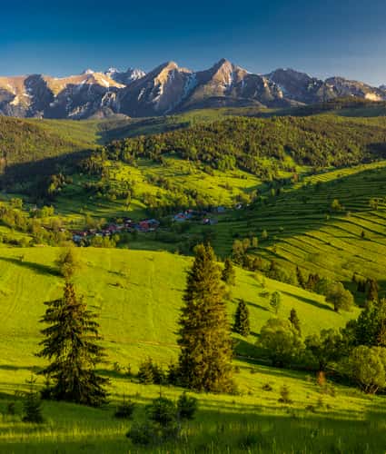 Spring afternoon in Tatras mountains