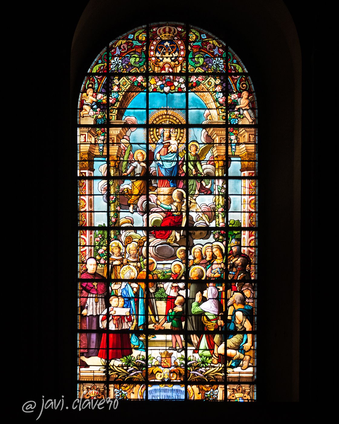Stained Glass in El Pilar, Spain