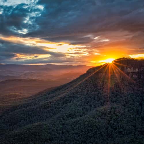 Star burst, Cahill's Lookout, Blue Mountains, NSW