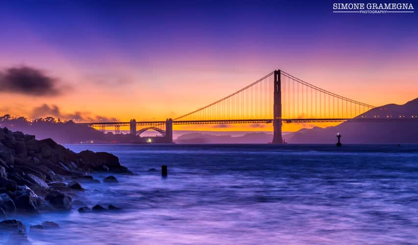View of the Golden Gate Bridge, San Francisco