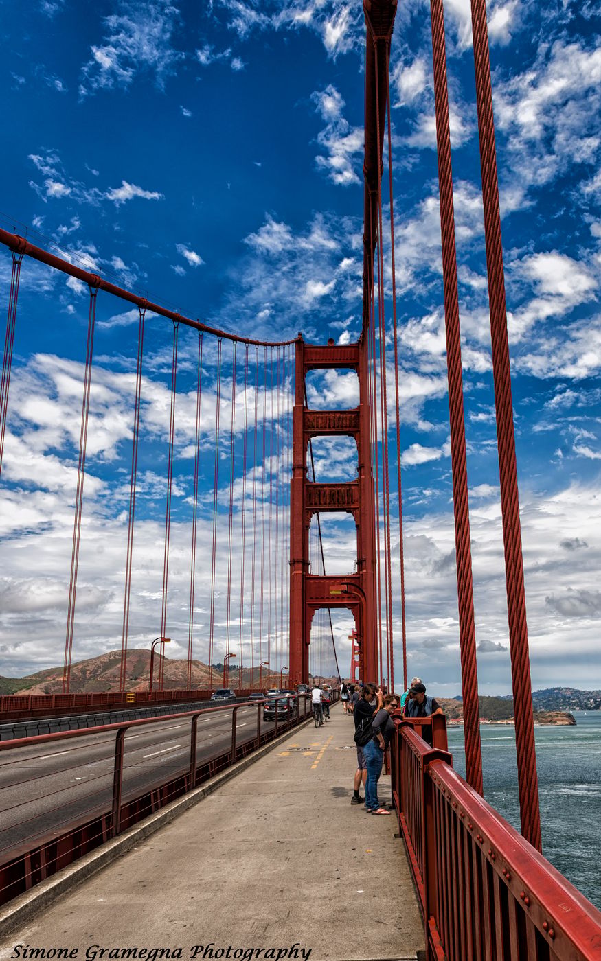 Golden Gate Bridge from nearby, San Francisco, USA