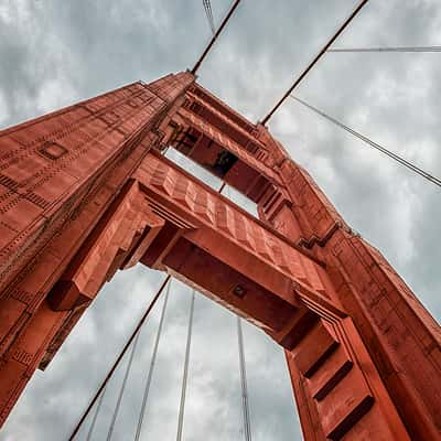 Golden Gate Bridge from nearby, San Francisco, USA