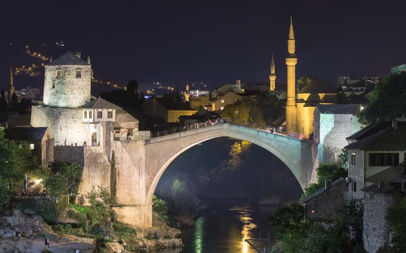 Stari Most from Lucki Most, Mostar