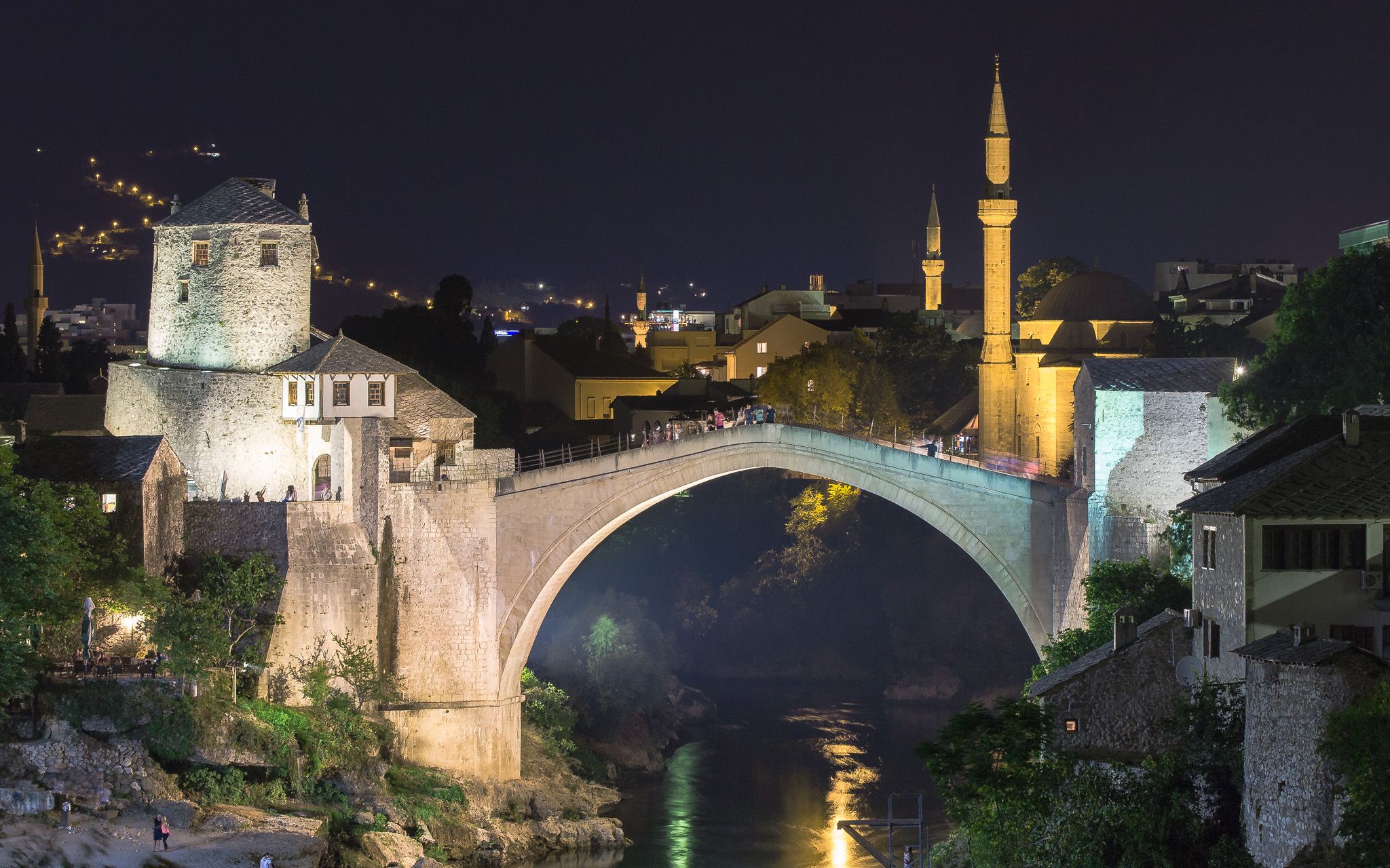 Stari Most from Lucki Most, Mostar, Bosnia and Herzegovina