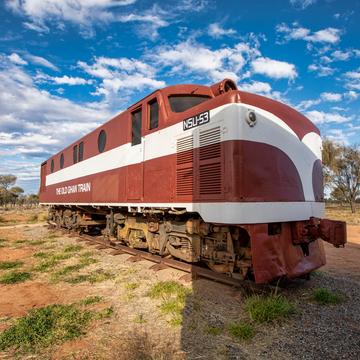 The old Ghan Locomotive, Kilgariff, Northern Territory, Australia