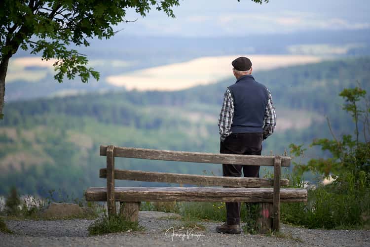 View of the Taunus from the 'Großer Feldberg'