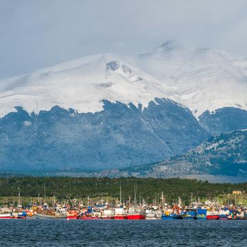 View to Puerto Natales Fishing Port, Chile