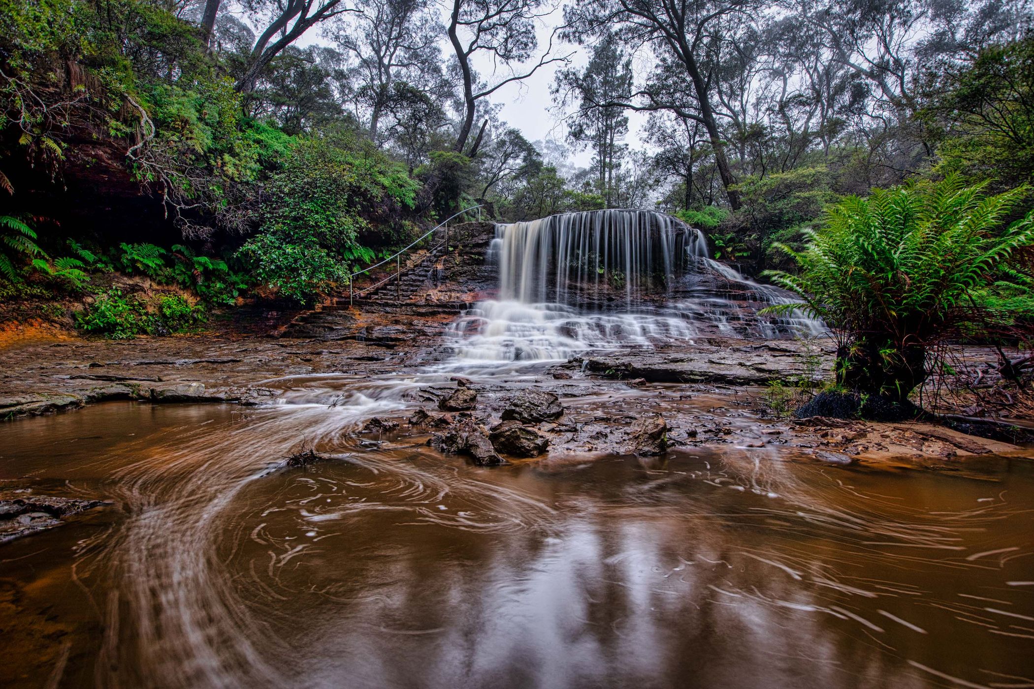 Weeping Rock falls,Wentworth Falls, New South Wales, Australia