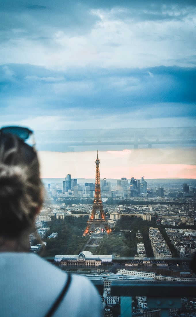 56th floor of Tour Montparnasse (indoors 1 floor below), Paris, France