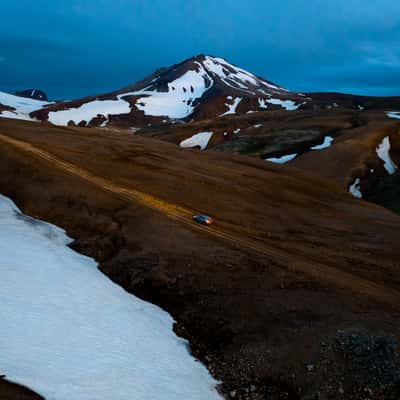 Adventure road in Icelandic Highlands, Iceland