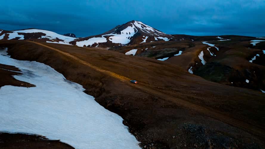 Adventure road in Icelandic Highlands
