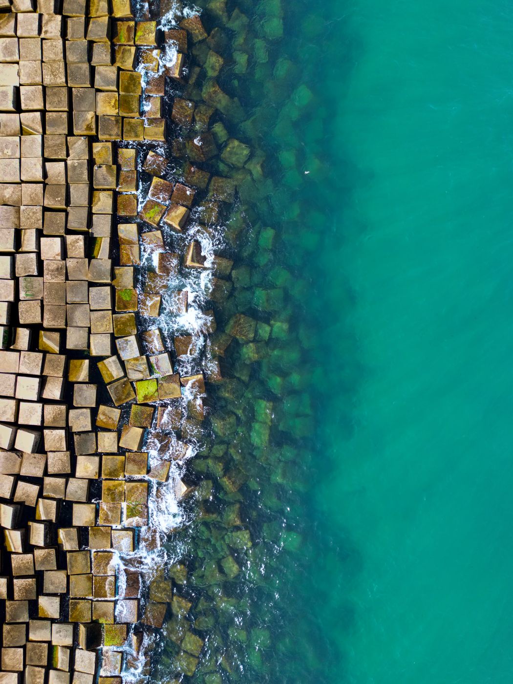 Barceloneta Beach, Barcelona [Drone], Spain