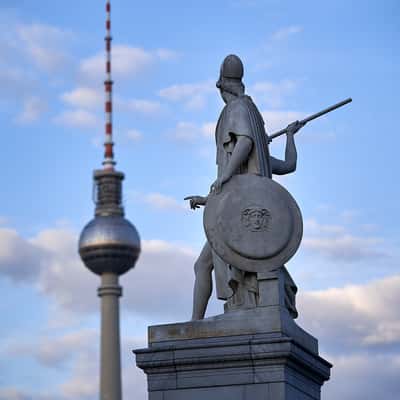 Berlin Palace and TV Tower view, Germany