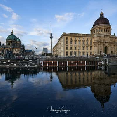 Berlin Palace and TV Tower view, Germany