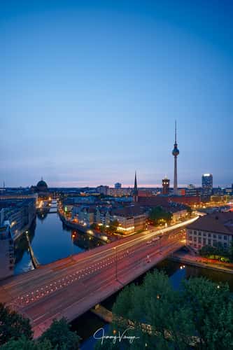Berlin Skyline from Fischerinsel Skyscraper