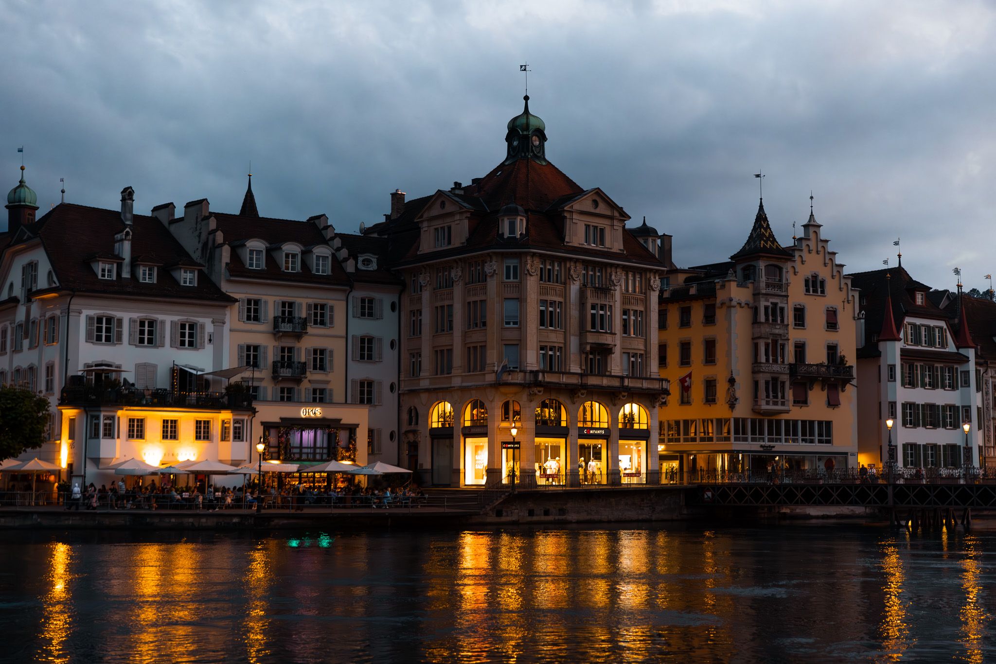 View on Reusssteg, Lucerne, Switzerland