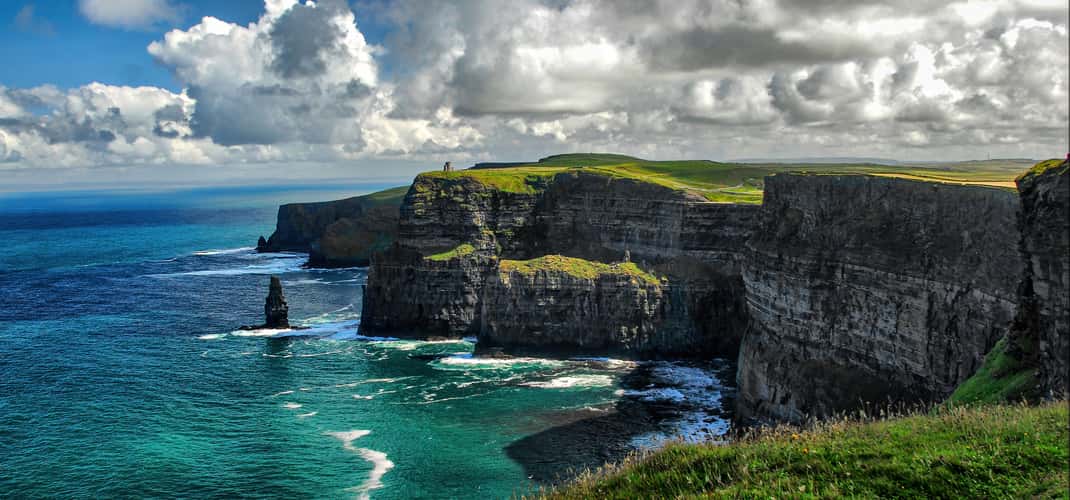 Cliffs of Moher, view to O'Briens Tower
