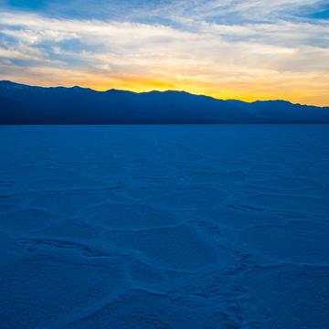 Death Valley Salt Pans at Dusk, USA