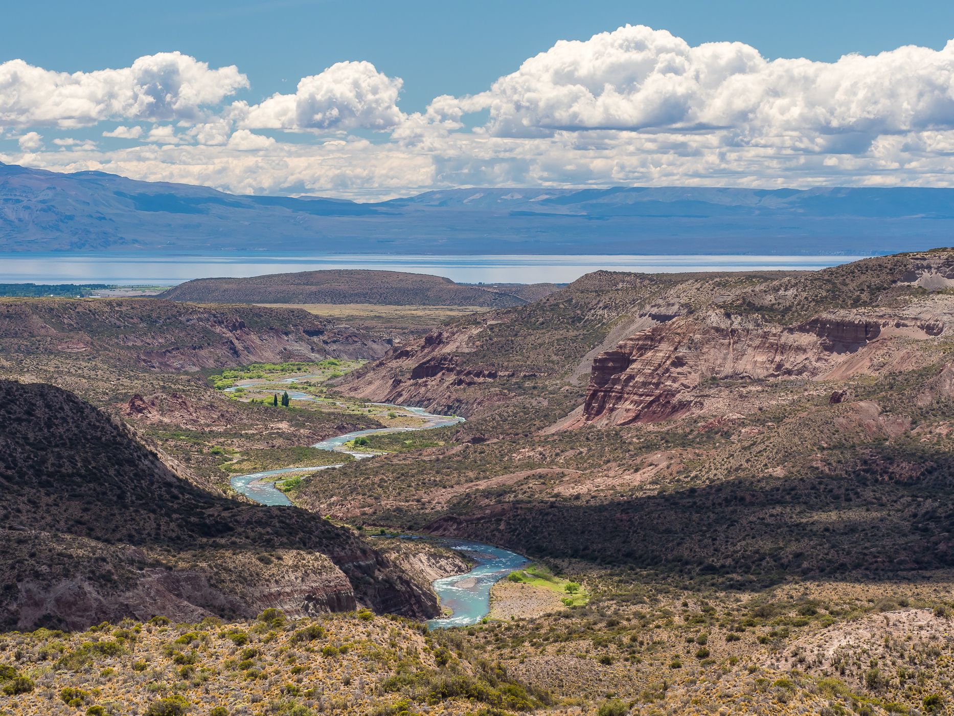 Distant View to Lago Buenos Aires, Argentina