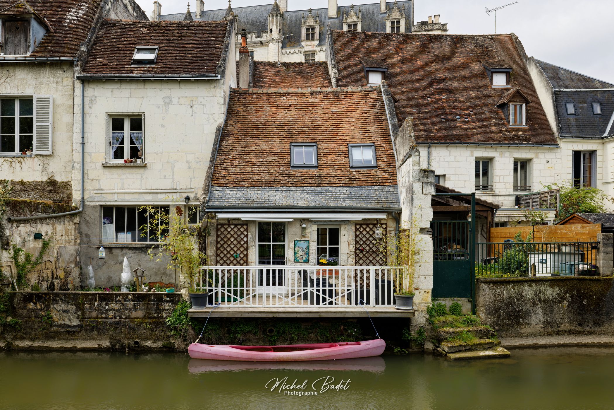 Edge of the Indre in Loches, France
