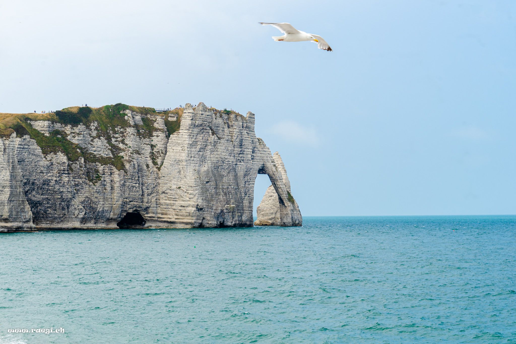 Étretat vue du ciel, France