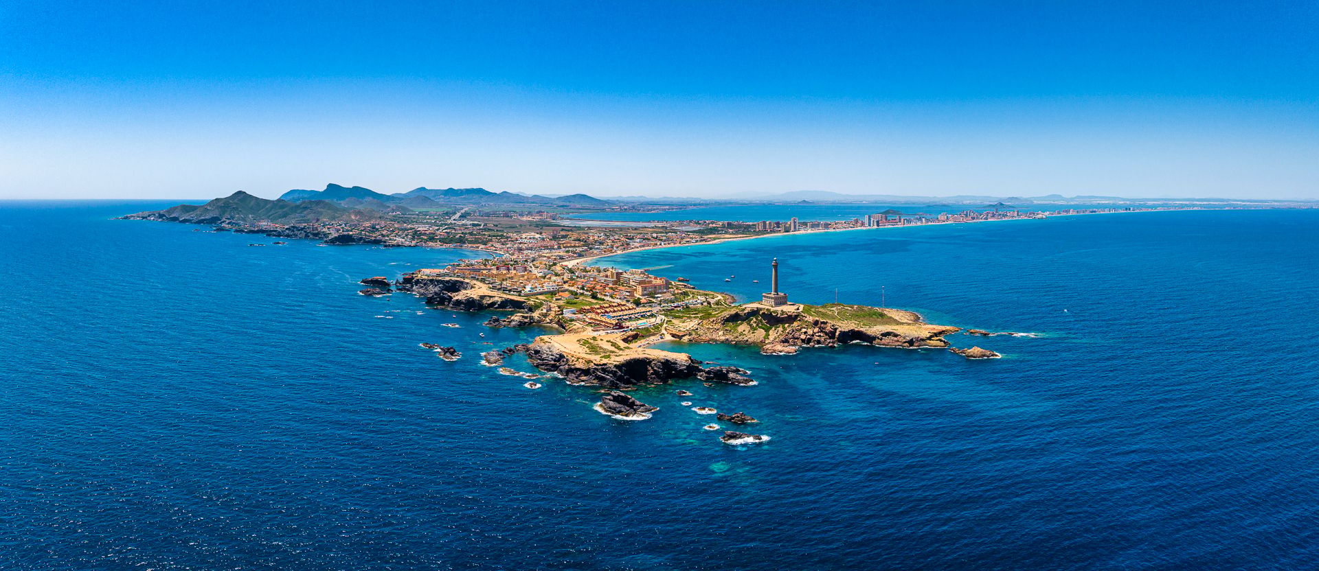 Faro Cabo de Palos Panorama [drone], Spain