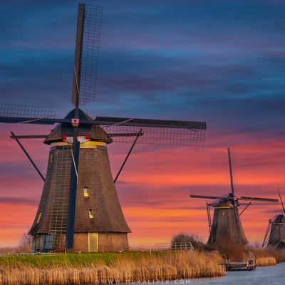 Footbridge Kinderdijk, Netherlands