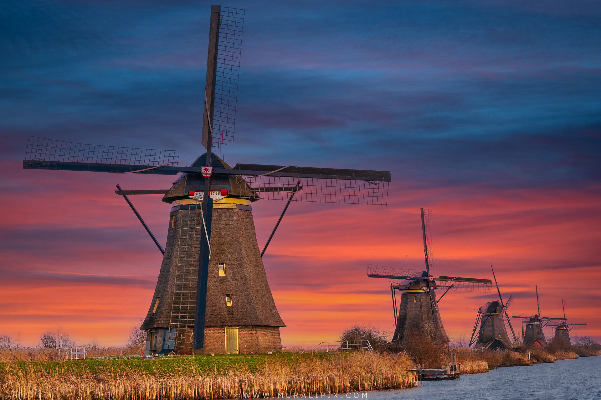 Windmills, Kinderdijk UNESCO World Heritage, Netherlands