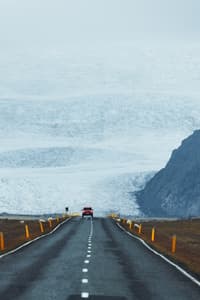 Glacier road, Iceland