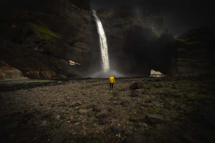Háifoss Waterfall