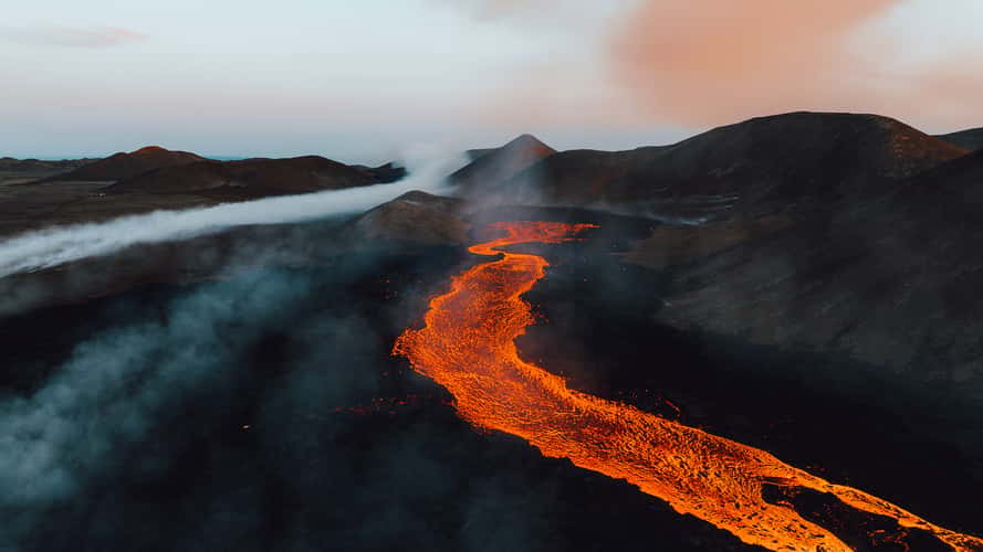 Icelandic lava river