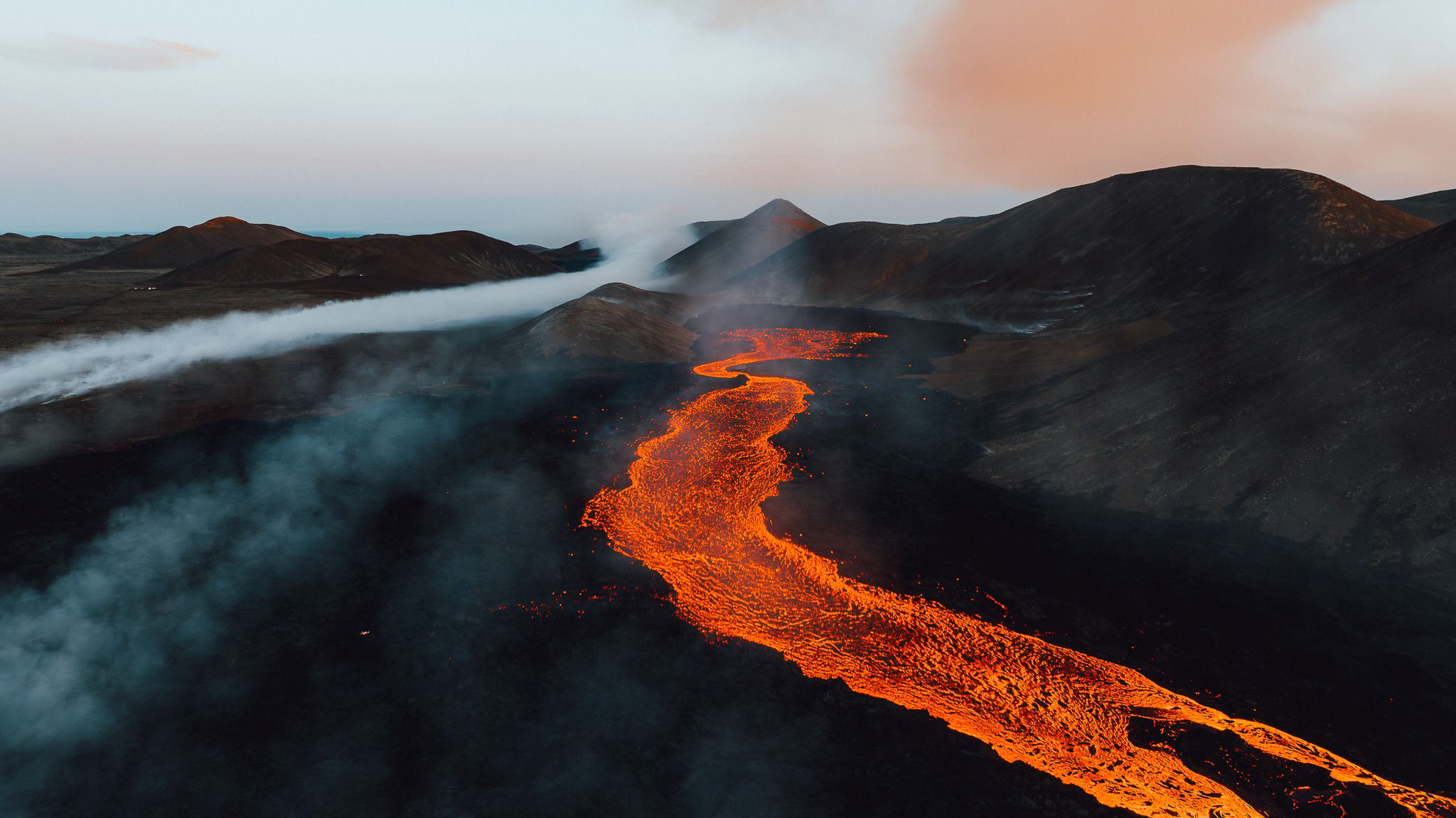 Icelandic lava river, Iceland