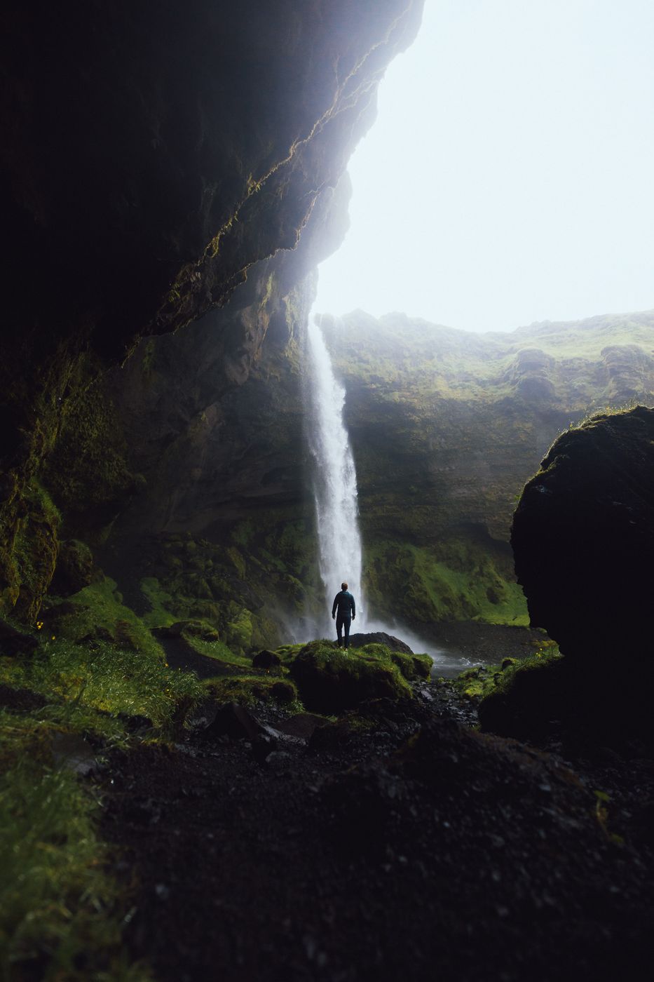Kvernufoss, the hidden waterfall near Skógafoss, Iceland