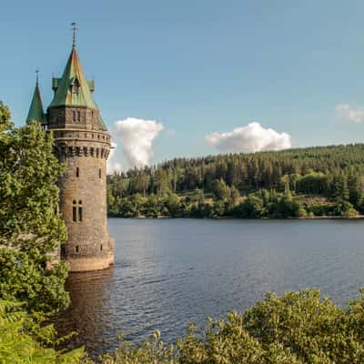 Lake Vyrnwy:  the straining tower, United Kingdom