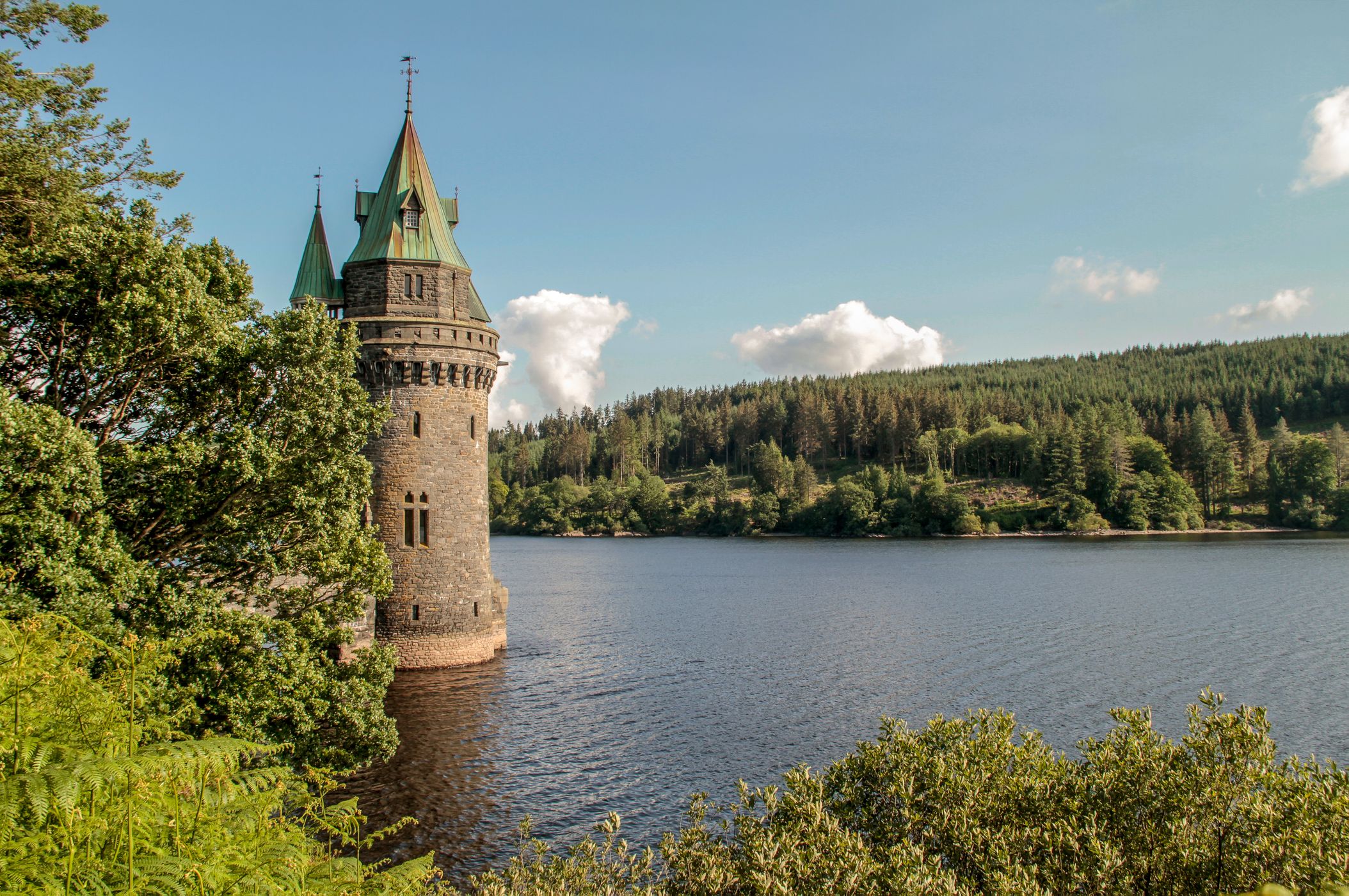 Lake Vyrnwy:  the straining tower, United Kingdom