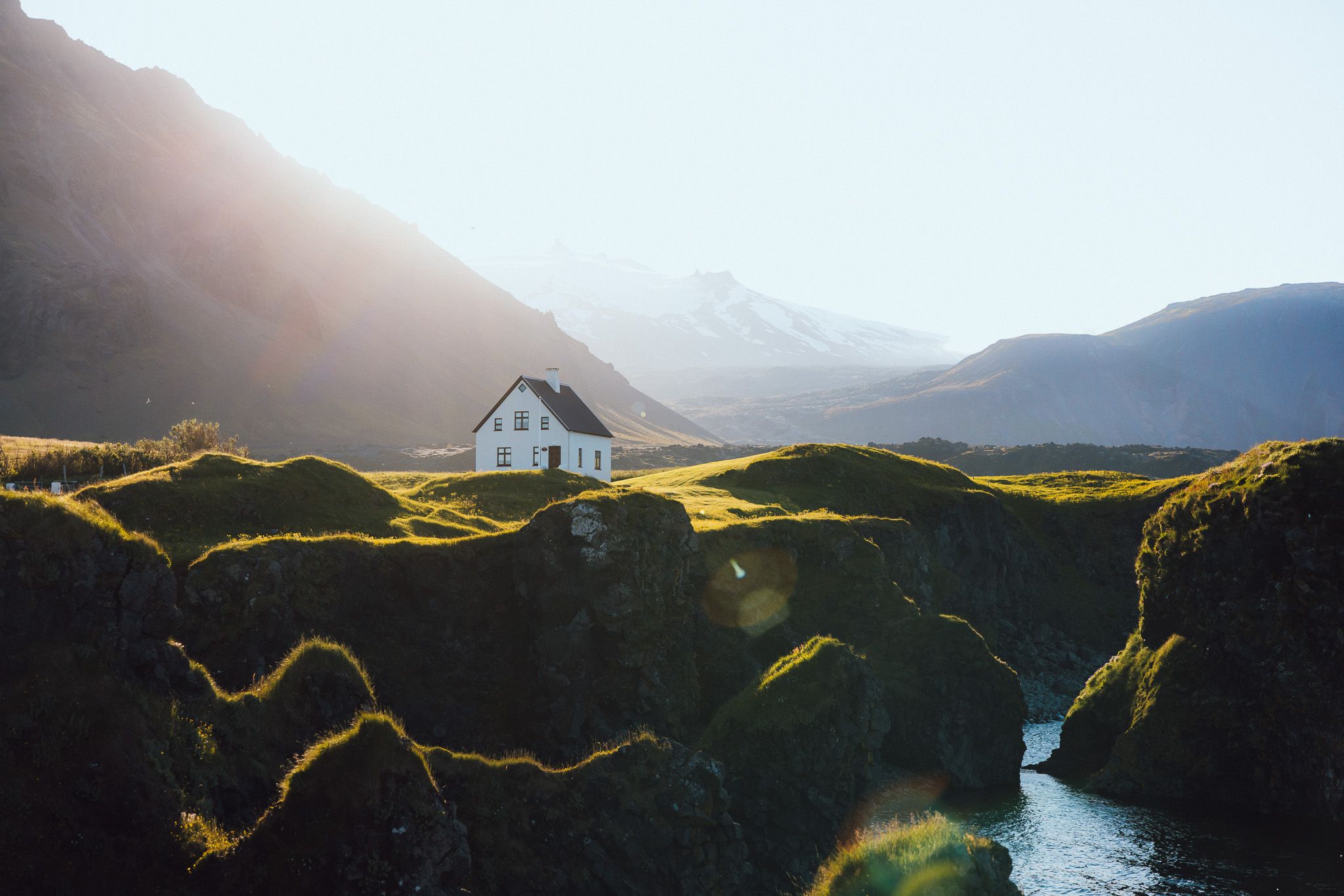 Lonely House in Arnarstapi, Iceland
