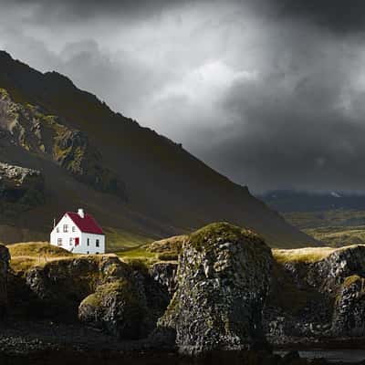 Lonely House in Arnarstapi, Iceland