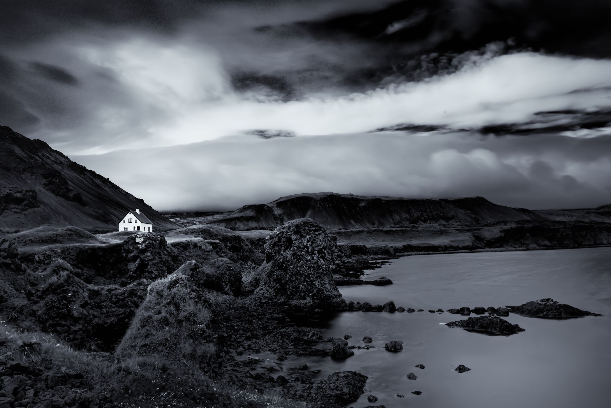 Lonely House in Arnarstapi, Iceland