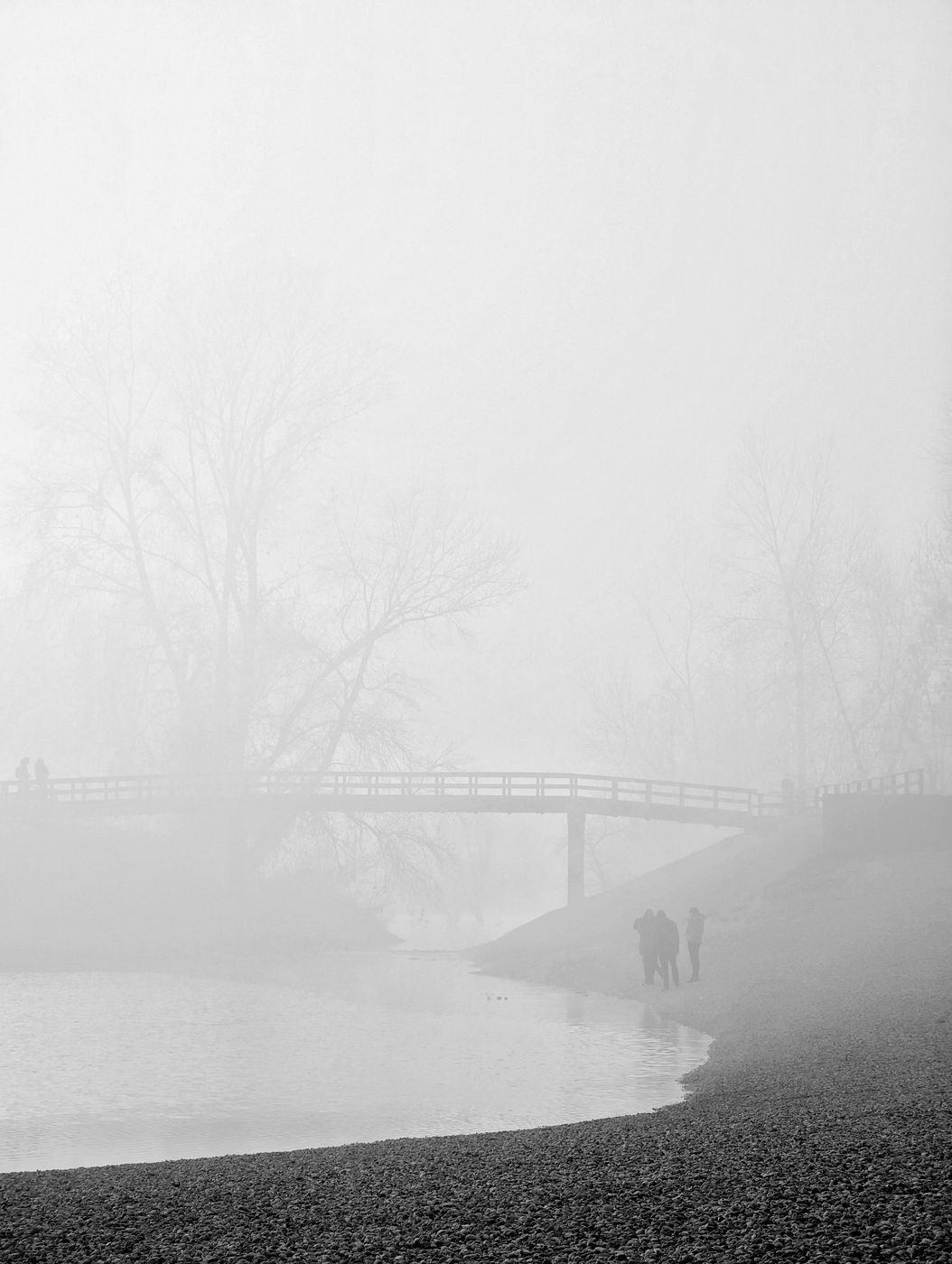 Misty bridge, Croatia