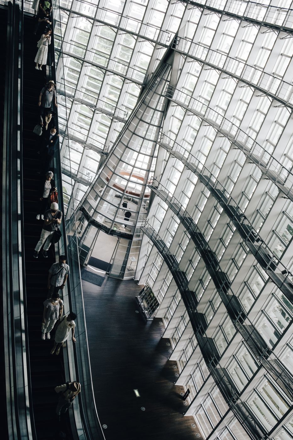 National art center peak architecture, Tokyo, Japan
