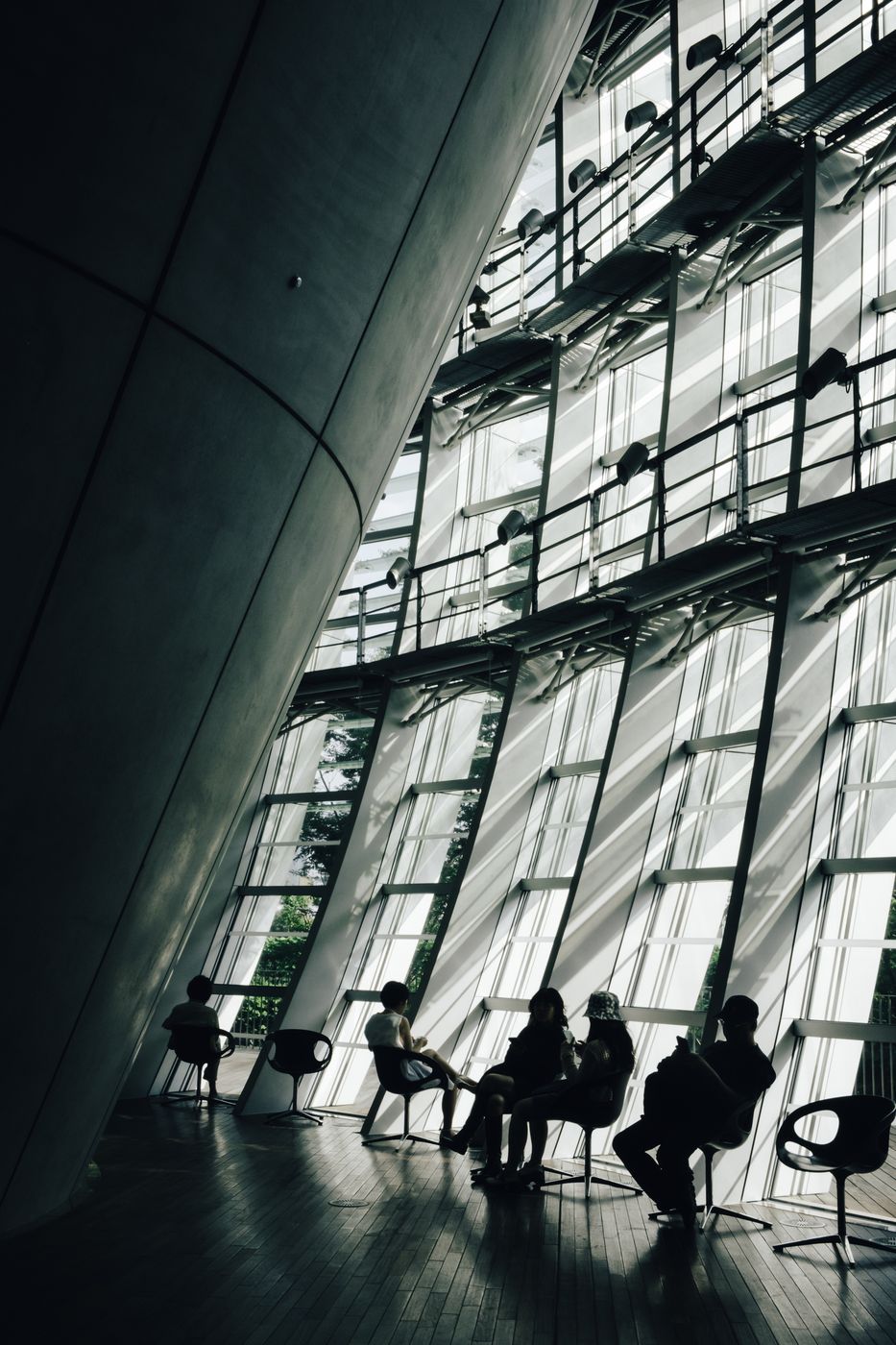National art center peak architecture, Tokyo, Japan