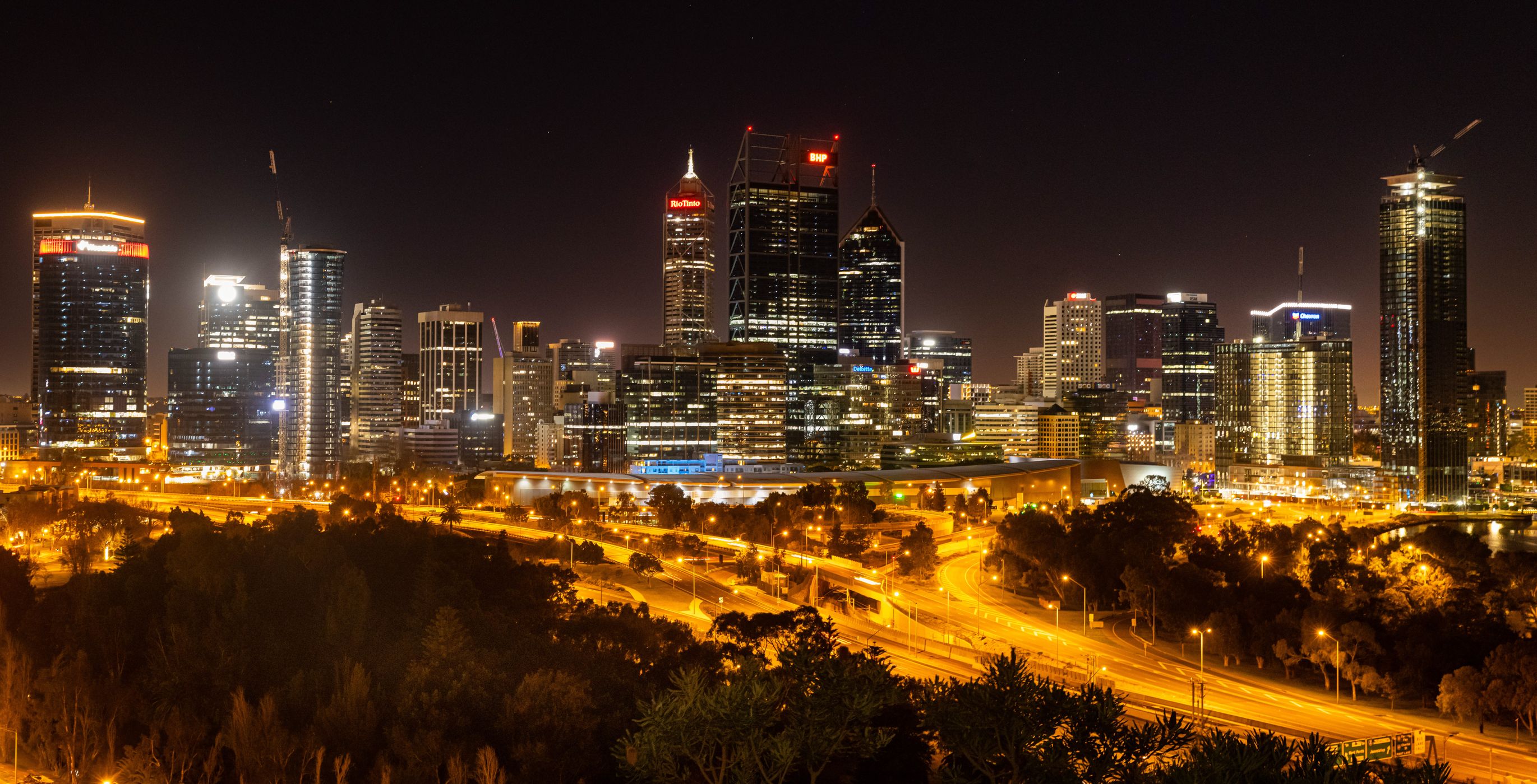 City at night Perth, Western Australia, Australia