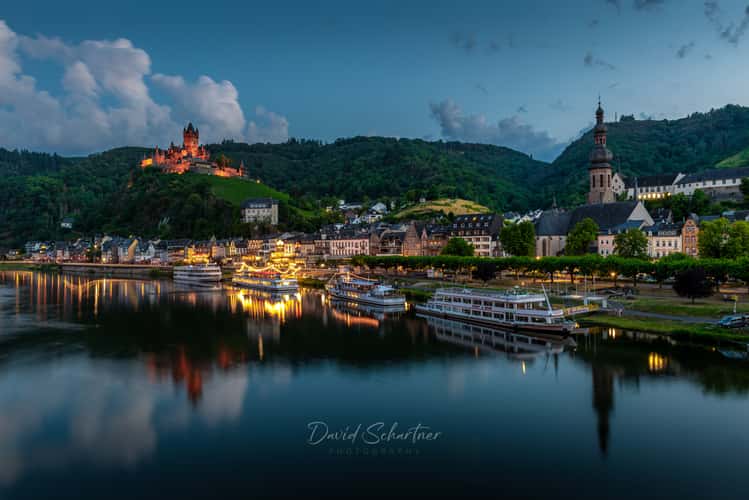 Reichsburg Cochem from Skagerak Bridge, Cochem
