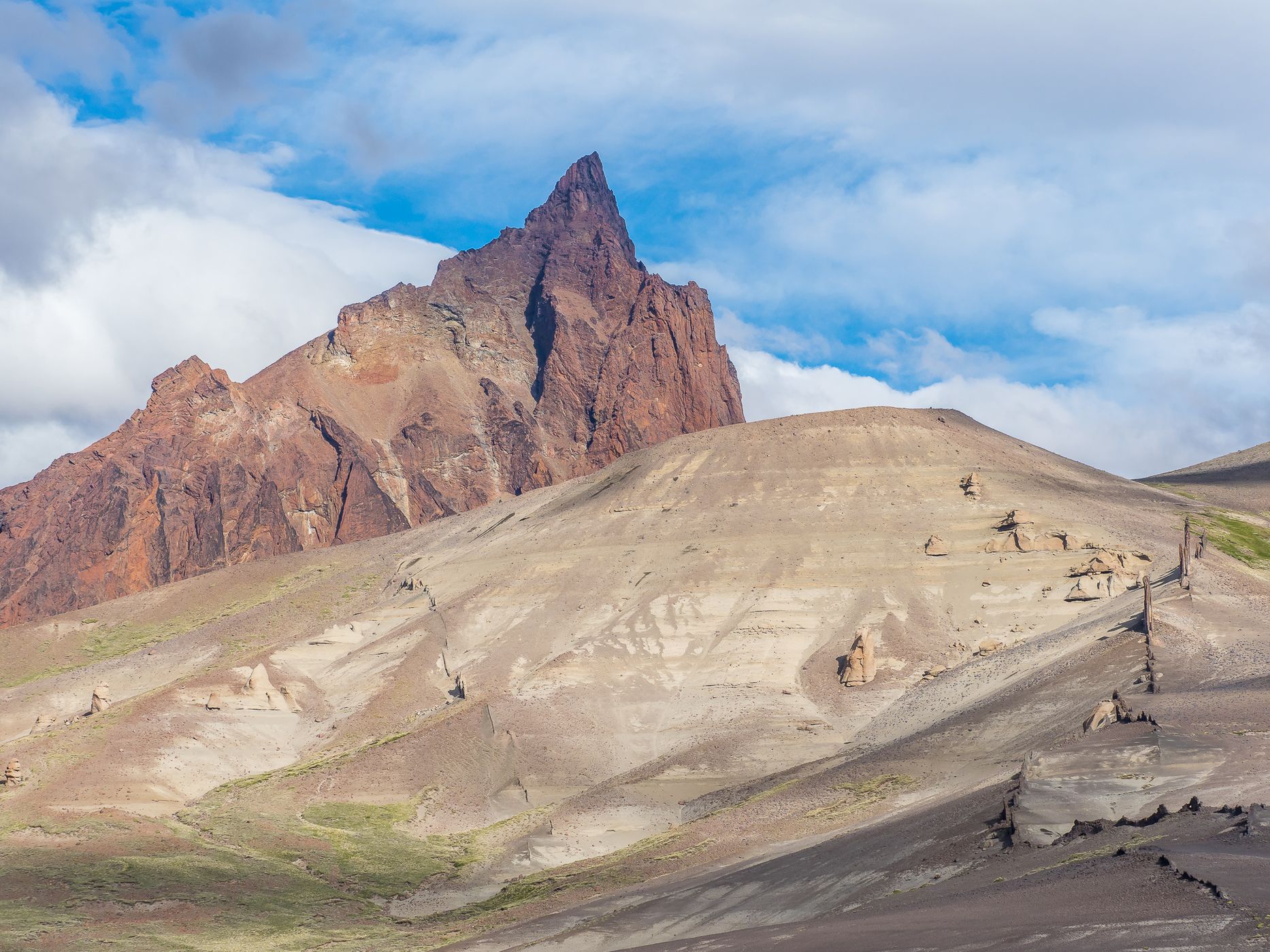 Rock Wall Remains at Ruta 41, Argentina